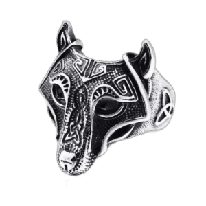affirmez votre puissance divine avec cette bague loup 54 4 mm argent roas250 385 1