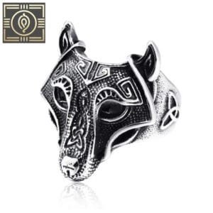 Affirmez Votre Puissance Divine Avec Cette Bague Loup - 54.4 Mm / Argent