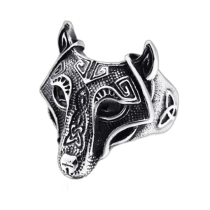 Affirmez Votre Puissance Divine Avec Cette Bague Loup - 54.4 Mm / Argent