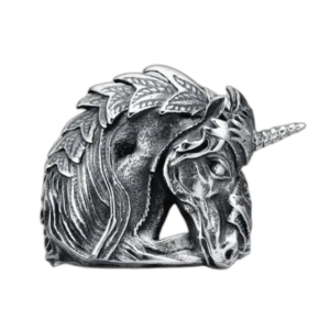 Affirmez Votre Style Avec La Chevalière Licorne! 54.4 Mm / Argent