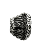 Anneau En Argent Pour Homme - Bijou Vintage à Formes Géométriques