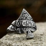 Bague Acier Ace Of Spades: Style Rock Et Tendance