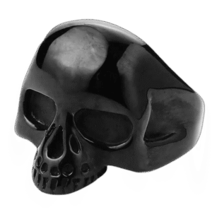 bague acier inoxydable chevaliere tete de mort noir homme 54 50 mm roas300 403 1