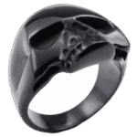 bague acier inoxydable chevaliere tete de mort noir homme roas300 832 1
