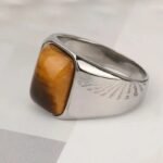 bague acier oeil de tigre le bijou ideal roas250 903 1