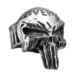 bague acier skull punisher affirmez votre personnalite argent 62 1 mm roas250 973 1