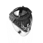 Bague Aigle Gravé: Majestueuse Et Robuste