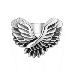 bague aile homme en acier inoxydable argent 54 4 mm roas200 675 1 1