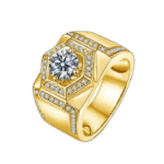 bague alliance homme haut de gamme avec pierre moissanite synthetique or jaune 49 3 mm 320 1