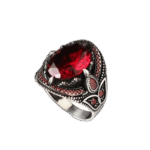Bague Ancienne Argent Avec Pierre Rouge: L’éclat Vintage Eminent