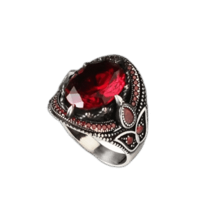 bague ancienne argent avec pierre rouge leclat vintage eminent 58 mm roas300 165 1