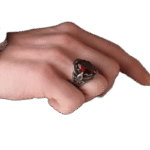 bague ancienne argent avec pierre rouge leclat vintage eminent roas300 439 1