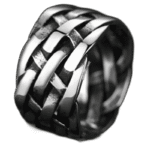 Bague Ancienne Argent Doré Tressée: Bijou Vintage D’exception