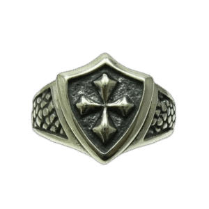 bague anneau en argent sterling 925 avec croix de malte bijou masculin qualite 44 2 mm 229 1