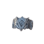 bague anneau franc macon en acier metal joaillerie fine sculptee roas250 809 1 1