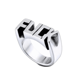 bague anneau punk rock en acier avec alphabet anglais 51 9 mm roas200 401 1