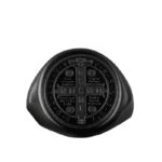 bague anneau saint benoit symboles de devotion noir 54 4 mm roas200 340 1