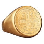 bague anneau saint benoit symboles de devotion or 54 4 mm roas200 789 1