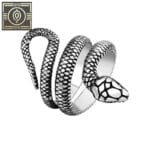 Bague Anneau Serpent En Acier Inoxydable: Idéale Pour Toutes Occasions - Modèle 2 / 51.9 Mm