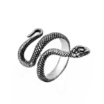 bague anneau serpent en acier inoxydable ideale pour toutes occasions modele 3 51 9 876 1