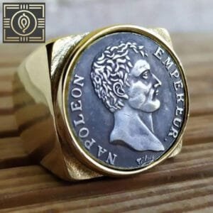 Bague Anneau Unique En Hommage à Napoléon - 54 Mm / Or