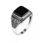 bague argent avec pierre noire elegance masculine roas300 212 1