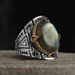 Bague Argent Labradorite Homme: élégance Et Originalité