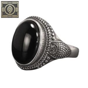 Bague Argent Onyx: Bijou Impressionnant Aux Vertus Mystérieuses - Redimensionnable