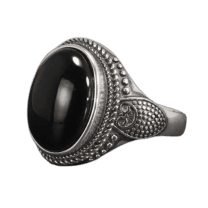 Bague Argent Onyx: Bijou Impressionnant Aux Vertus Mystérieuses - Redimensionnable