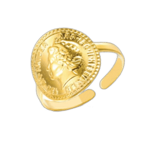 bague avec reine dangleterre bijou dexception en acier inoxydable 714 1