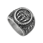 Bague Blason Patte D’ours: Affirmez Votre Courage! - 54.4 Mm