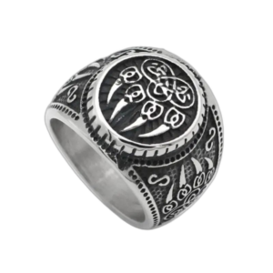 Bague Blason Patte D’ours: Affirmez Votre Courage! - 54.4 Mm