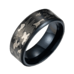 Bague Camouflage En Acier Inoxydable: L’aventure Au Doigt!