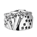 bague carte poker argent sterling cadeau original redimensionnable roas300 214 1