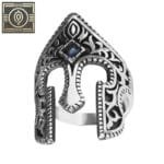 Bague Casque Grec Argent: Histoire Et Modernité En Un Bijou - 56 Mm / Argent