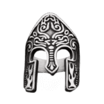bague casque spartiate en acier inoxydable 54 4 mm argent roas300 304 1