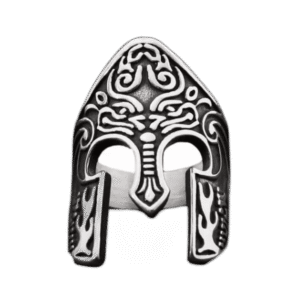bague casque spartiate en acier inoxydable 54 4 mm argent roas300 304 1