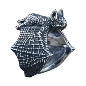 Bague Chauve Souris D’exception - 54 Mm / Argent