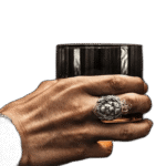bague chevaliere acier roi lion bicolore et imposante roas200 792 1