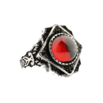 bague chevaliere argent 925 avec zircon colore rouge 55 mm roas400 947 1