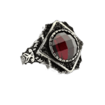 bague chevaliere argent 925 avec zircon colore rouge fonce 55 mm roas400 207 1
