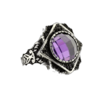 bague chevaliere argent 925 avec zircon colore violet fonce 55 mm roas400 912 1