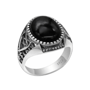 bague chevaliere argent avec pierre donyx noir ovale 51 9 mm roas300 630 1
