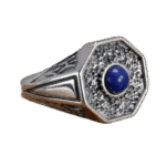 bague chevaliere argent lapis pierre fine pour esprit zen roas300 539 1