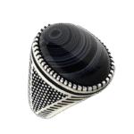 bague chevaliere argent massif avec pierre ovale en onyx elegance raffinee roas400 615 1