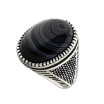 bague chevaliere argent massif avec pierre ovale en onyx elegance raffinee roas400 641 1