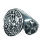 bague chevaliere argent rhodie face ronde chevalier templier roas400 423 1