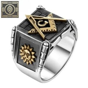 Bague Chevalière Argent Sterling Avec Face Carrée Innovante - 52 Mm