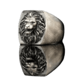 bague chevaliere argent sterling avec gravure lion 52 mm roas300 211 1