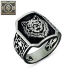 bague chevaliere argent sterling tete de loup octogonale 55 mm roas400 974 1